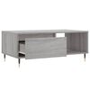 vidaXL Coffee Table Grey Sonoma Engineered wood, metal Medium