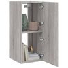 vidaXL TV Wall Cabinet Grey Sonoma Engineered wood 12.0 x 13.8 x 27.6 in