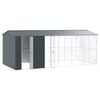 vidaXL Bird Cage with Storage Anthracite 253.94 x 122.05 x 97.24 in