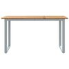 vidaXL Garden Dining Table Gray 55.1" x 31.5" x 29.5