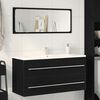 vidaXL Bathroom Sink Cabinet Black Oak 100x38,5x48 cm Engineered Wood
