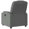 vidaXL Massage Recliner Chair Dark grey 100% polyester, metal, plywood