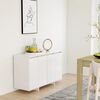 vidaXL Sideboard White Engineered wood 47.2x16.1x29.5 in Sideboard