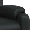 vidaXL Massage Recliner Chair Black Faux leather, metal, plywood Single