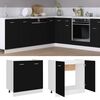 vidaXL Sink Bottom Cabinet Black Engineered wood Medium
