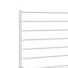 vidaXL Bed Frame White Powder-Coated Steel 63 x 79 in Bed Frame