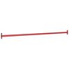 vidaXL Turning Bar Set of 3 Red Powder-coated steel 49.2 in long