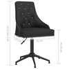 vidaXL Swivel Dining Chairs 4 pcs Black Velvet