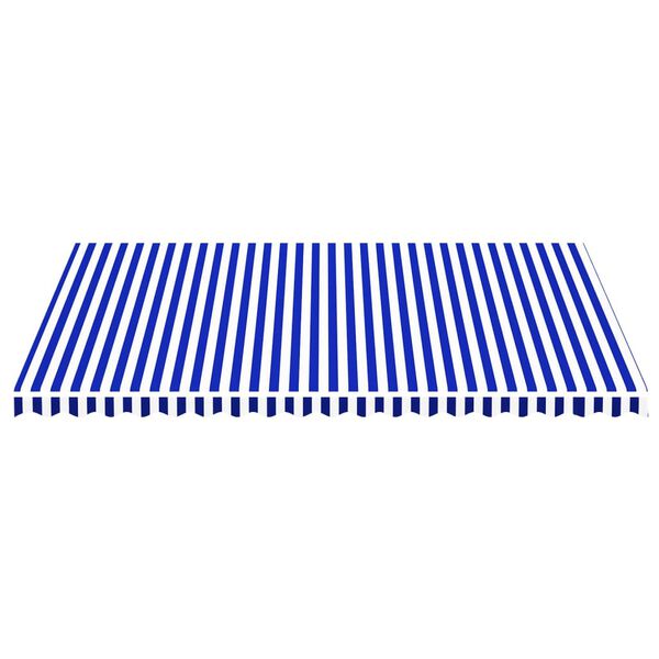 vidaXL Replacement Awning Fabric Blue and white