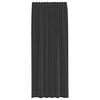 vidaXL Voile Curtains with Rod Pockets 2 pcs Black