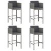 vidaXL Garden Bar Set Grey
