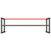 vidaXL Work Bench Frame Matte black and matte red Powder-coated metal