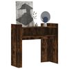 vidaXL Console Table Smoked Oak Engineered Wood 39.4 x 13.8 x 35.4 in