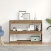 vidaXL Bookcase Artisan oak 39.37 x 11.81 x 28.35 in Engineered Wood