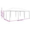 vidaXL Party Tent Green 236.22 x 157.48 x 104.72 in