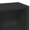 vidaXL CD Cabinet Set of 2 Black Engineered wood 36.8 in CD Cabinet