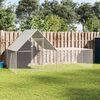 vidaXL Chicken Coop Silver Galvanized Steel Large Chicken Coop
