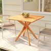 vidaXL Garden Table Natural Wood Solid Acacia Wood Medium