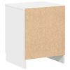 vidaXL Bedside Cabinet White Engineered wood Compact Bedside Cabinet