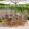 vidaXL Garden Chair Set of 8 Anthracite