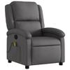 vidaXL Grey Massage Recliner Chair