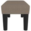 vidaXL Bench Taupe 27.56 x 11.81 x 11.81 in Fabric