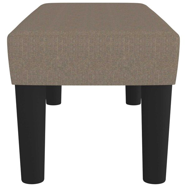 vidaXL Bench Taupe 27.56 x 11.81 x 11.81 in Fabric