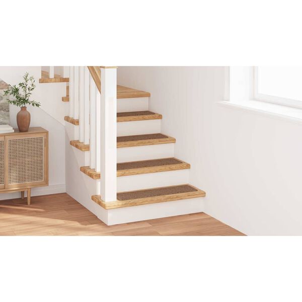 vidaXL Anti-slip Stair Mats Latex backing 15 pcs Yellow 75 x 20 cm PP