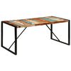 vidaXL Dining Table Multicolor and Black