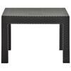 vidaXL Garden Table Anthracite Polypropylene Medium Lightweight
