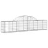 vidaXL Gabion Basket Set of 25 Silver Galvanized iron