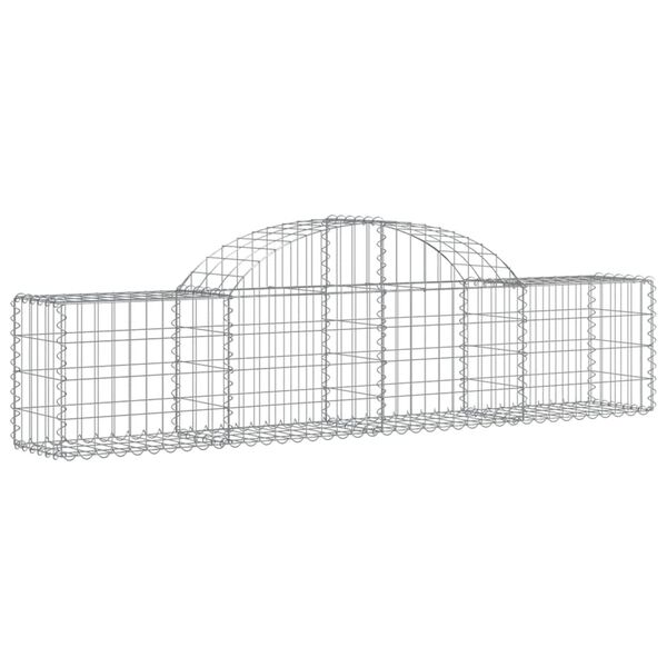 vidaXL Gabion Basket Set of 25 Silver Galvanized iron