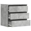 vidaXL Chest of Drawers Concrete Grey Engineered Wood Medium