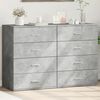 vidaXL Sideboard Concrete Grey Engineered Wood Medium Sideboard
