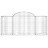 vidaXL Gabion Basket Set of 20 Silver Galvanized Iron Large