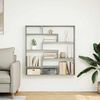 vidaXL Wall Cube Shelf Concrete Grey Engineered Wood Large