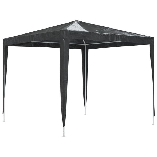 vidaXL Party Tent Anthracite Polyethylene, Steel 8.2 x 8.2 ft