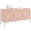 vidaXL TV Cabinet Pink Steel Medium Media Cabinet Rectangular