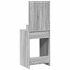 vidaXL Dressing Table with Shelf Grey Sonoma 19.69 x 16.14 x 53.15 in