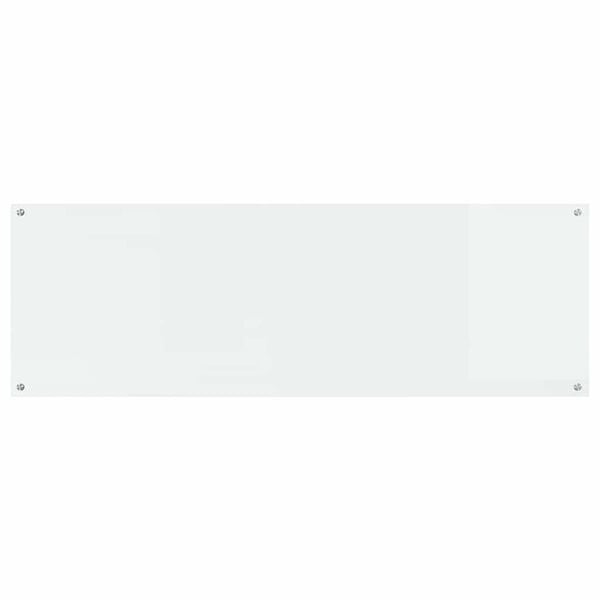 vidaXL Kitchen Backsplash Transparent 120 x 40 x 0.6 cm Tempered Glass