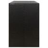 vidaXL Triple Wheelie Bin Shed Black 81.5"x31.5"x46.1" Poly Rattan