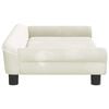vidaXL Kids Sofa Cream Velvet (100% polyester), solid pine wood, foam Mini