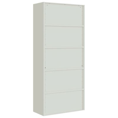 vidaXL File Cabinet Light Gray 35.4"x15.7"x78.7" Steel