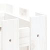 vidaXL Garden Raised Bed White Solid pine wood Medium Decorative Inlays