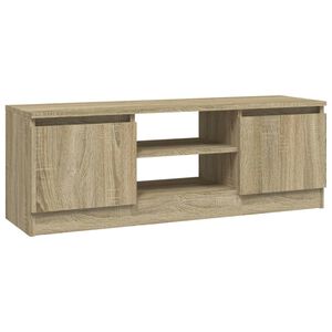 vidaXL TV Cabinet With Door Sonoma oak Engineered wood Medium