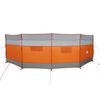 vidaXL Camping Windbreak Grey and Orange 200.8x60.2" Waterproof