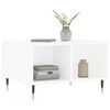 vidaXL Coffee Table High gloss white Engineered wood, metal Medium