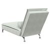 vidaXL Massage Chaise Lounge Light grey