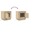 vidaXL Bedside Cabinet 2 pcs Sonoma Oak 17.32 x 13.58 x 17.72 in