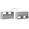 vidaXL TV Wall Cabinet Grey Sonoma Engineered Wood Compact